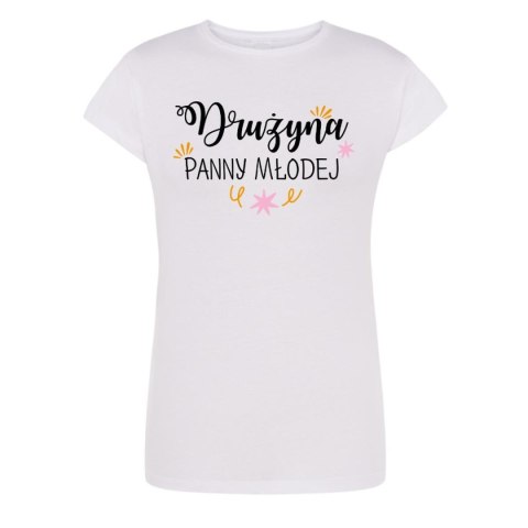 Biała koszulka damska "Drużyna Panny Mlodej" M