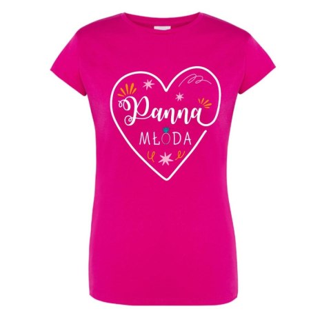 Różowa koszulka damska "Panna Młoda " S
