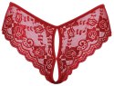 Crotchless panty red S