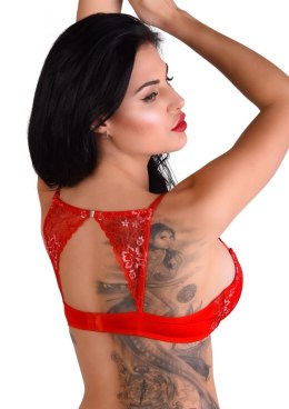 Push-up bra w/ lace racerback Red