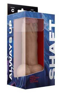 SHAFT MODEL C 8.5 INCH LIQUIDE SILICONE DONG WITH BALLS PINE