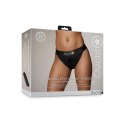 Vibrating Strap-on Panty Harness with Open Back - M/L