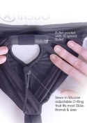 Vibrating Strap-on Thong with Adjustable Garters - XL/XXL