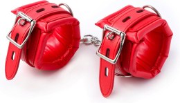 Fetish Fever - Cuffs with chain - Red
