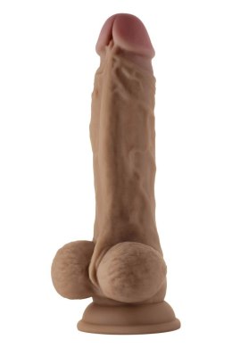 SHAFT MODEL A 8.5 INCH LIQUIDE SILICONE DONG WITH BALLS OAK