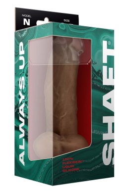 SHAFT MODEL N 8.5 INCH LIQUID SILICONE DONG WITH BALLS OAK