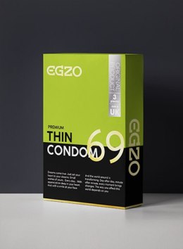 Prezerwatywy EGZO traditional condom THIN 3pc