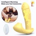 Stymulator-Silicone Panty Vibrator USB, 7 vibrations, Heating function, 7 Frequency Of Sucking