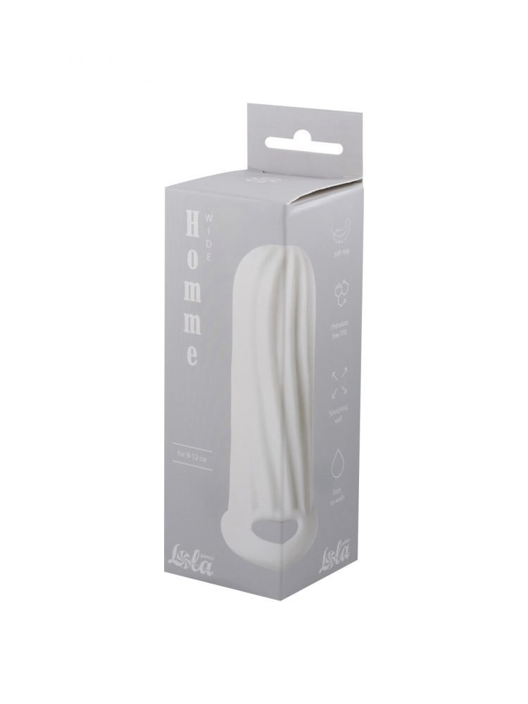 Penis sleeve Homme Wide White for 9-12cm