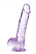 NATURALLY YOURS  6" CRYSTALLINE DILDO  AMETHYST