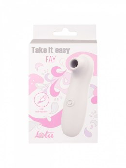 Stymulator-Take It Easy Fay White Rechargeable Vacuum Wave