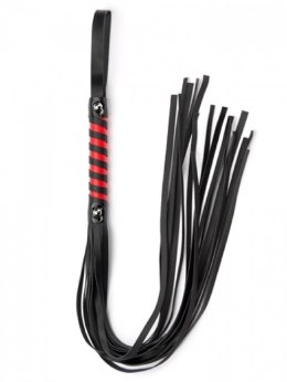 Black Red Long Stripe Flogger
