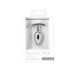 Pillow Talk - Sneaky Stainless Steel Butt Plug with Swarovski Crystal