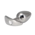 Pillow Talk - Sneaky Stainless Steel Butt Plug with Swarovski Crystal